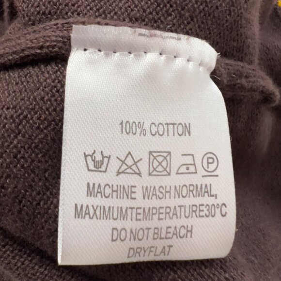 OXKNITSTORE Men’s Brown Knit Button-Up Shirt XXXL 100% Cotton - Picture 9 of 13